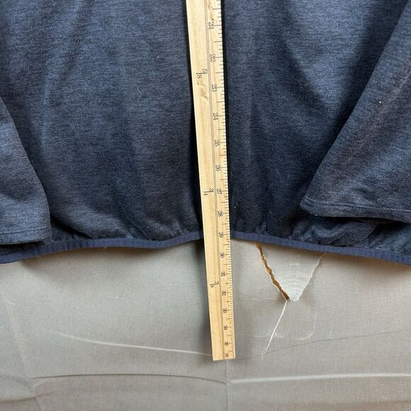 The North Face Men's Activewear Fleece Jacket XL Full-Zip Blue Heathered Quarter - Picture 7 of 7